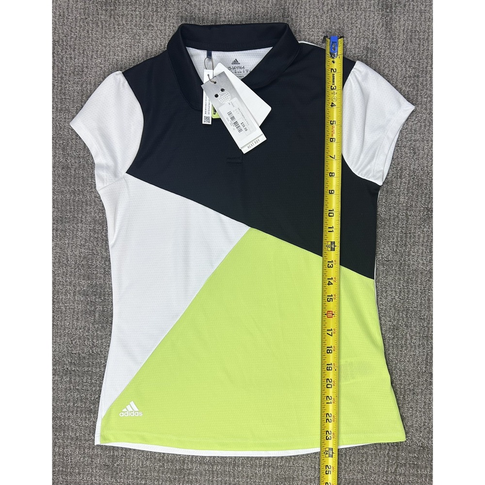 Adidas HEAT.RDY golf polo shirt youth Size 13 - Picture 2 of 4